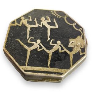 Compact Dancer Art Deco Period