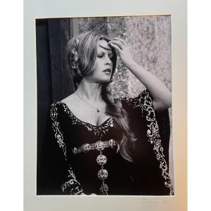 Large Film Photograph By Brigitte Bardot 1973