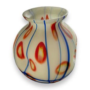  Free-form Glass Vase Attributed To Loetz Or Kralik 