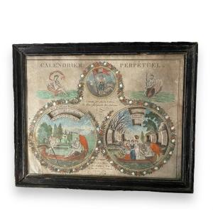 Perpetual Calendar From The 19th Century Empire Period