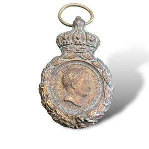 Médaille De Sainte Hélène Napoléon Bonaparte En Bronze 