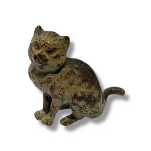 Vienna Bronze Seated Cat