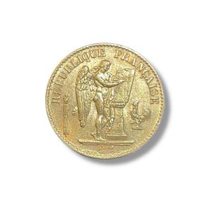 20 Francs Gold Coin Genie 1877