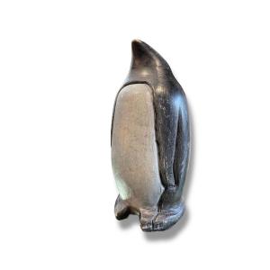 Stone Penguin Modernist Sculpture