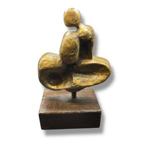 Woman Proof In Modernist Bronze