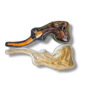 EROTICA Pipe écume Ambre Femme Vénus XIXème