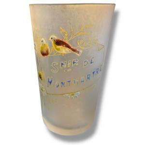 Verre émaillé Souvenir De Montmartre