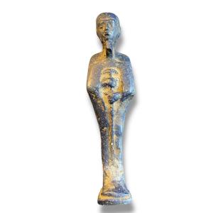 Statuette En Pierre Bleue Du Dieu Ptah Egypte Basse-époque