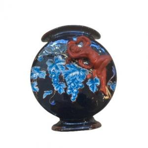 Astonishing Art Nouveau Glazed Ceramic Vase