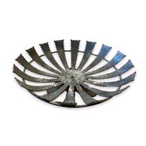 Large Modernist Iron Dish