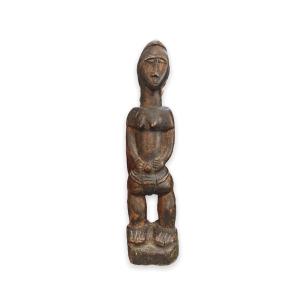 Statue Africaine Figure d'Ancêtre En Bois Exotique