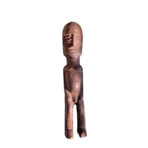 Statue Africaine Figure d'Ancêtre En Bois Exotique