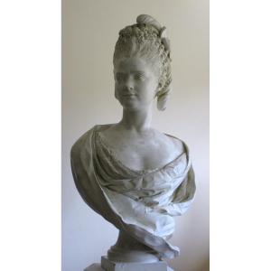 Rare Plaster Cast * (height: 85 Cm) Particularly "welcome" And Perfectly Faithful To The Marble