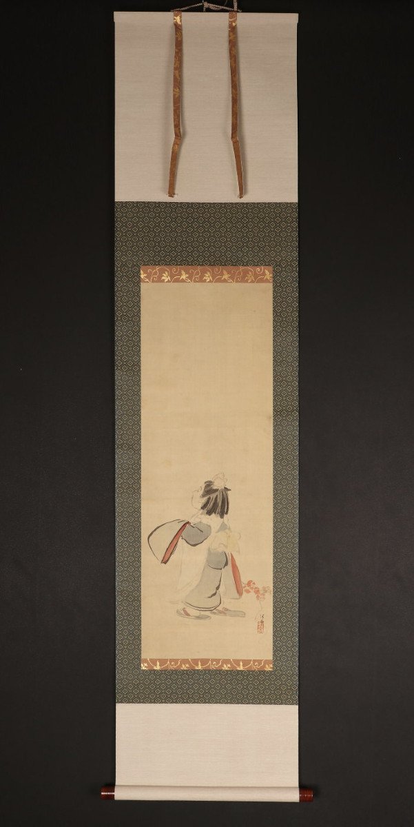 Little Girl With Espadrilles - Japan Stencil Around 1900