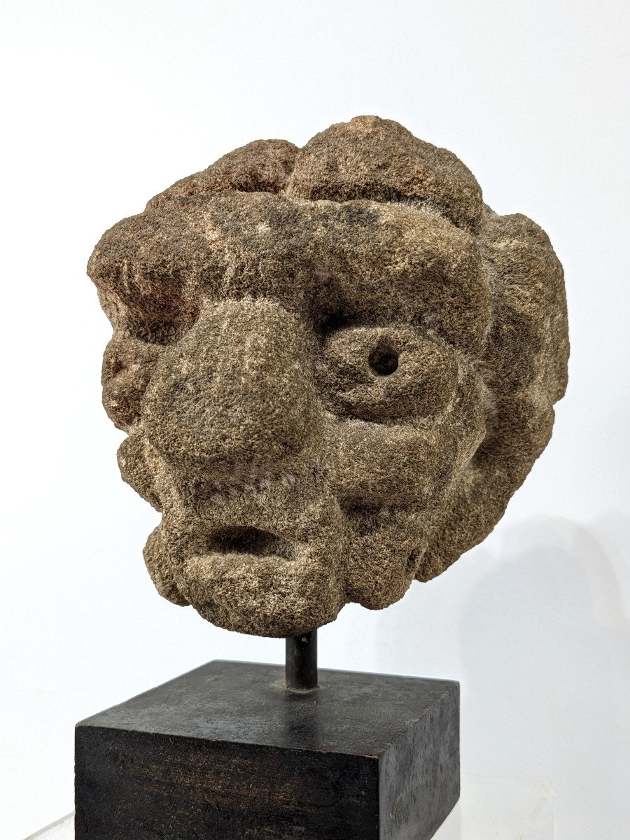 Stone Head - Mexico 14th-15th Century - -photo-2