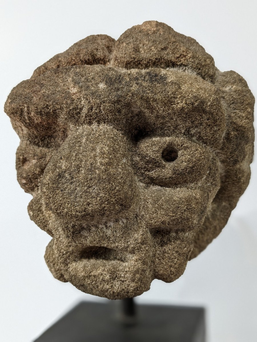 Stone Head - Mexico 14th-15th Century - -photo-2