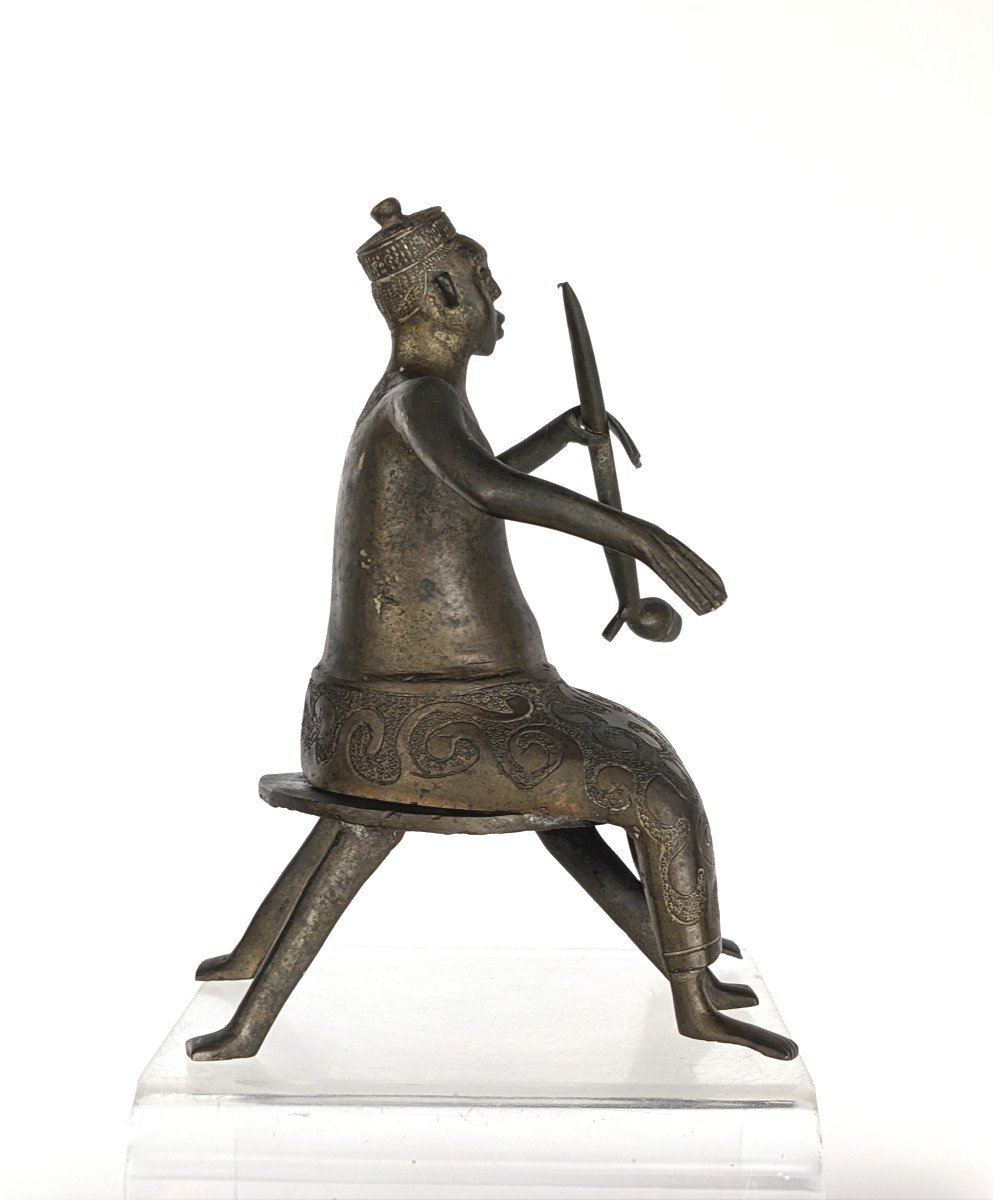 Figurine Of King - Ato Dahomey Ceremony Circa 1930-photo-3