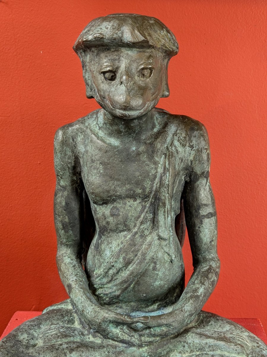 Un Kappa - bronze par Jiichi Kome ( 1899-1989) - circa 1930-50-photo-2