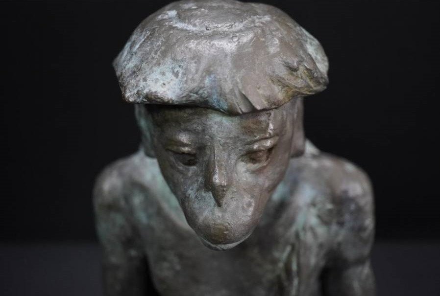 Un Kappa - bronze par Jiichi Kome ( 1899-1989) - circa 1930-50-photo-3