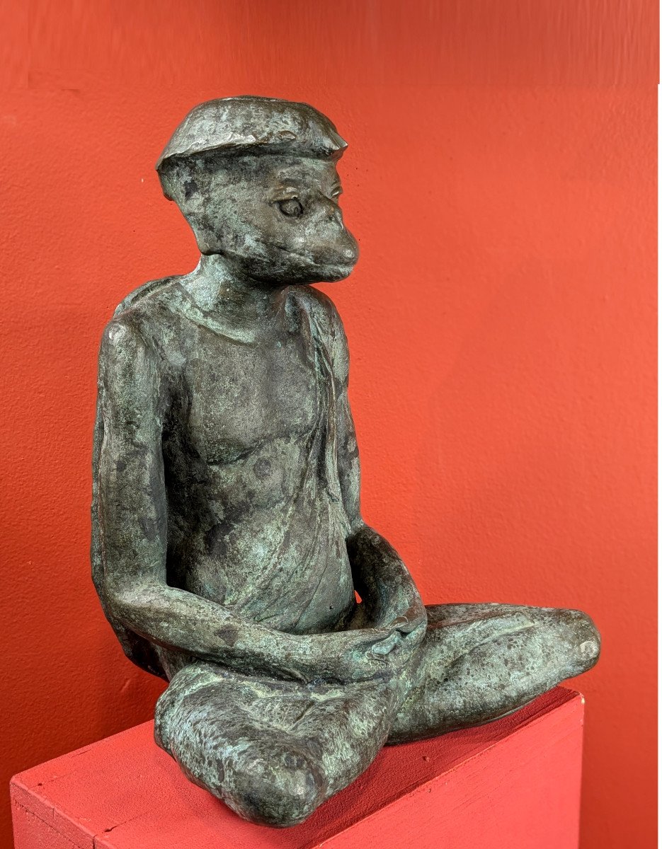 Un Kappa - bronze par Jiichi Kome ( 1899-1989) - circa 1930-50-photo-1