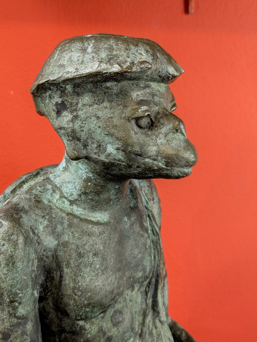 Un Kappa - bronze par Jiichi Kome ( 1899-1989) - circa 1930-50-photo-2