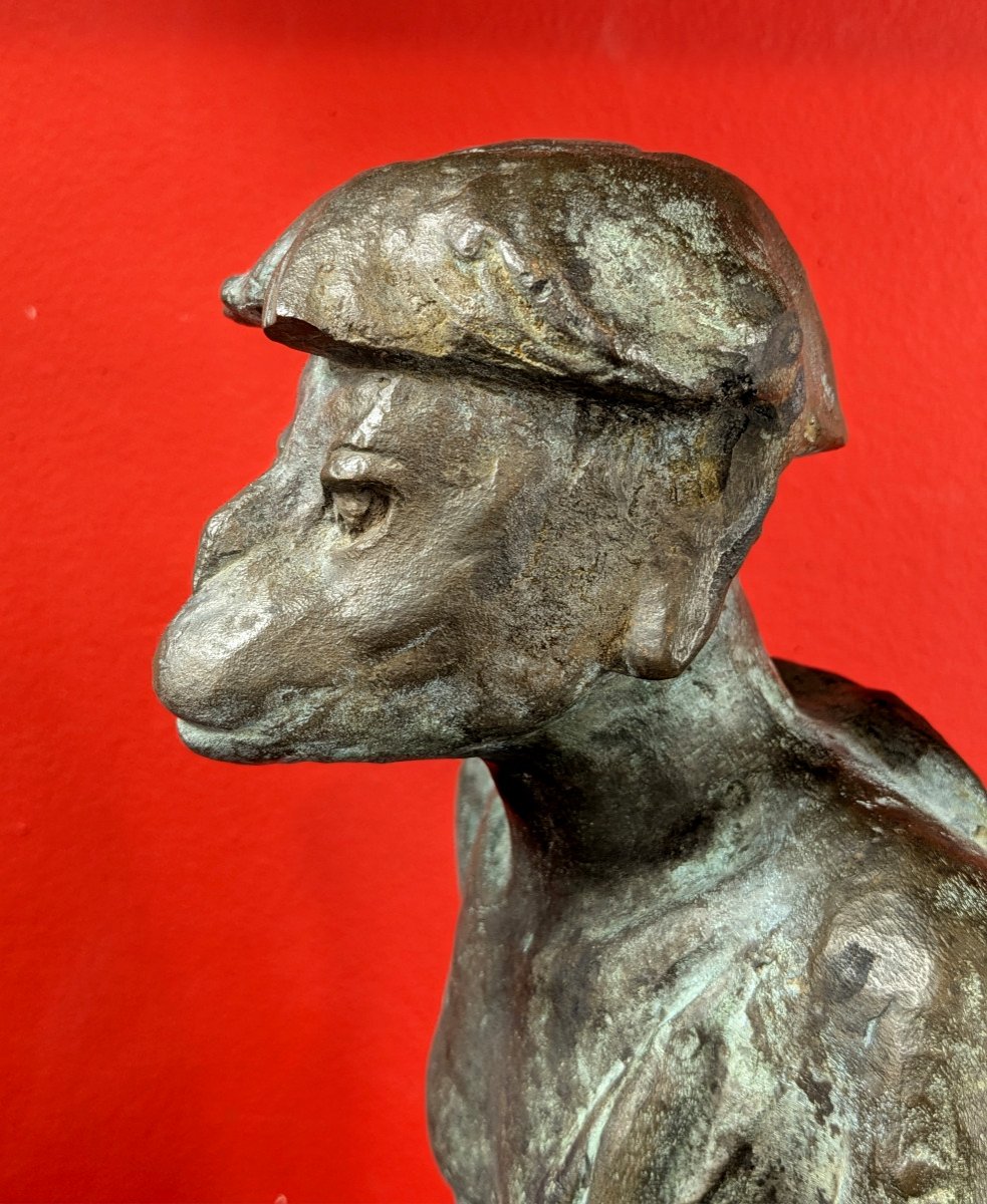 Un Kappa - bronze par Jiichi Kome ( 1899-1989) - circa 1930-50-photo-3