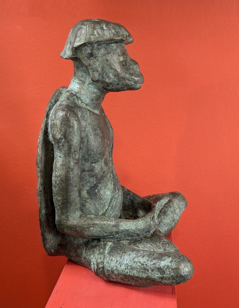 Un Kappa - bronze par Jiichi Kome ( 1899-1989) - circa 1930-50-photo-4