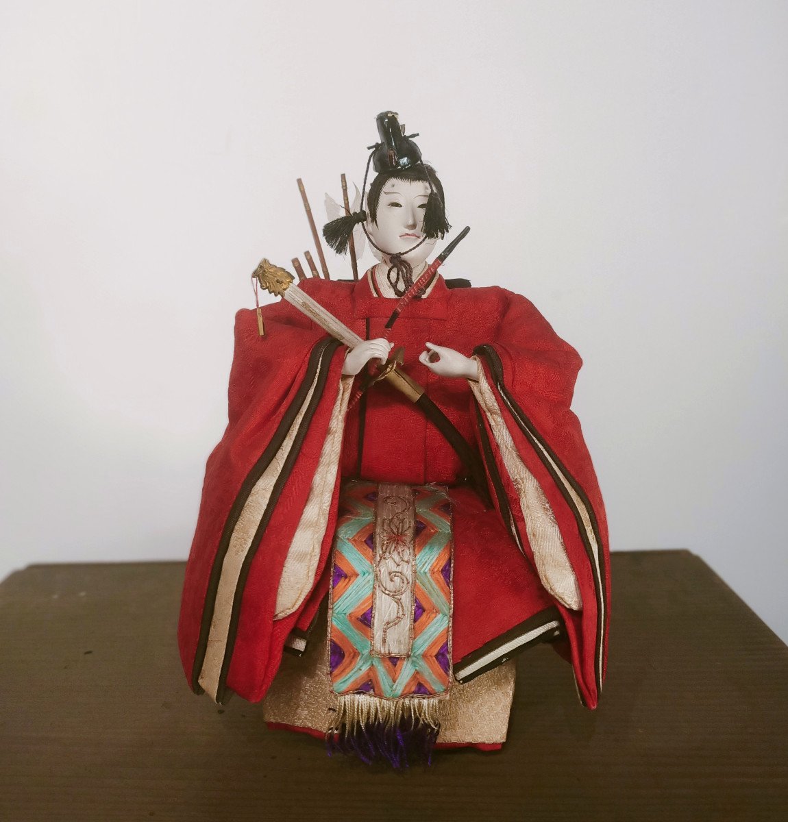 Deux poup&eacute;es samourai et shogun - hina matsuri - Japon 1930-50-photo-3