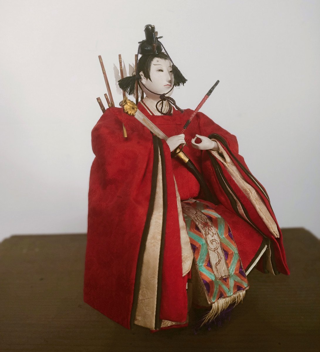 Deux poup&eacute;es samourai et shogun - hina matsuri - Japon 1930-50-photo-7