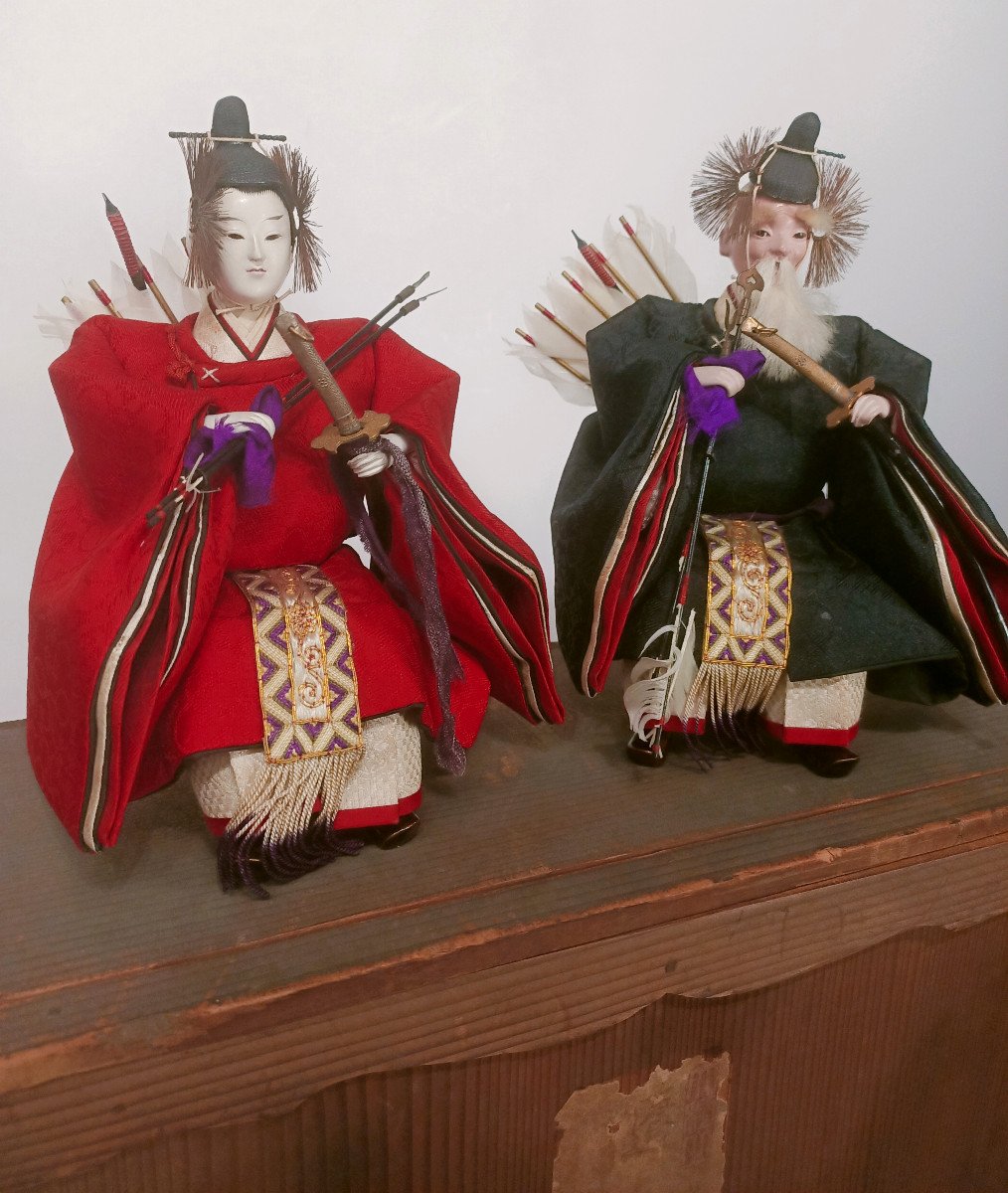 Two Samurai Dolls - Hina Matsuri - Japan 1930-50 - N°2-photo-4