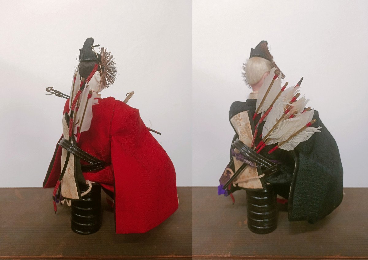 Two Samurai Dolls - Hina Matsuri - Japan 1930-50 - N°2-photo-4