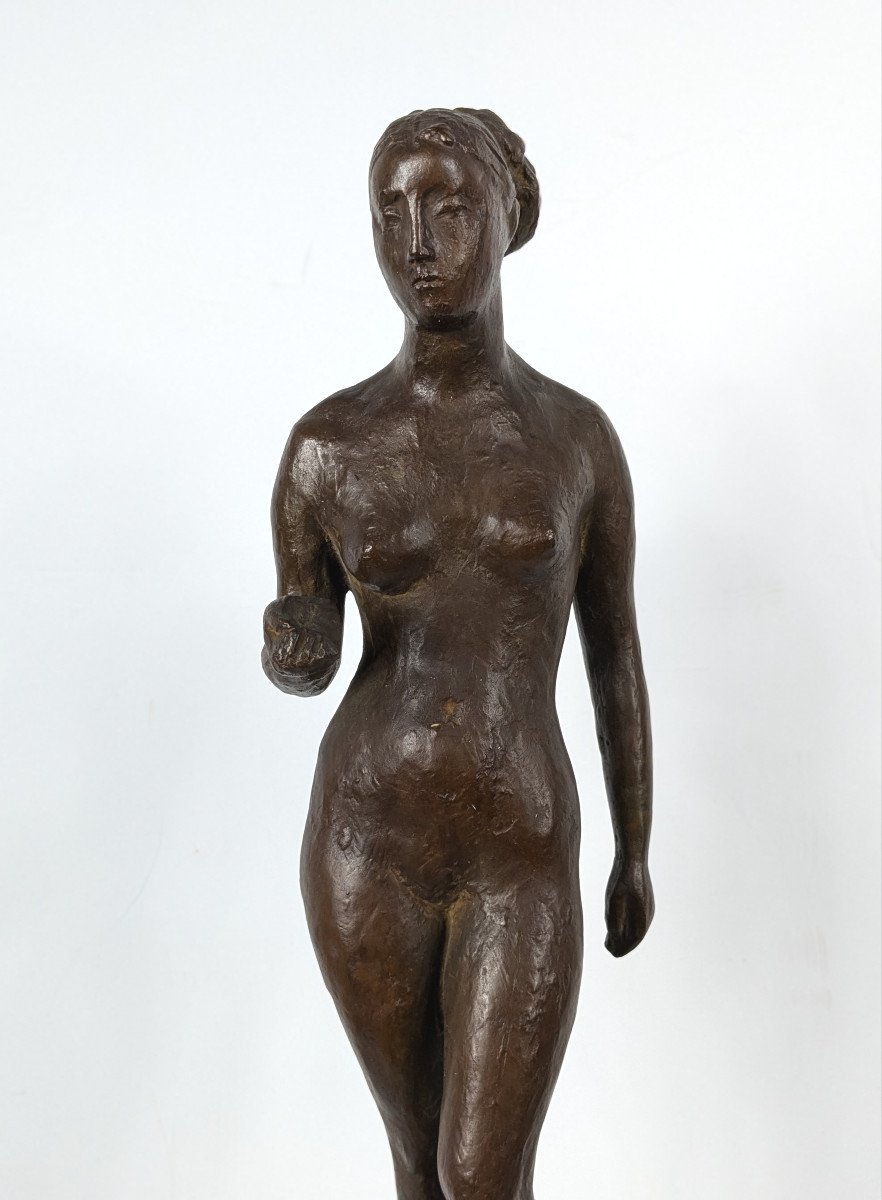 The Indifferent One - Bronze Nude Circa 1950-photo-2