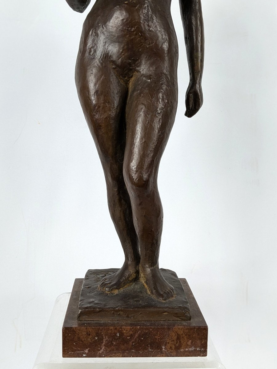 The Indifferent One - Bronze Nude Circa 1950-photo-4