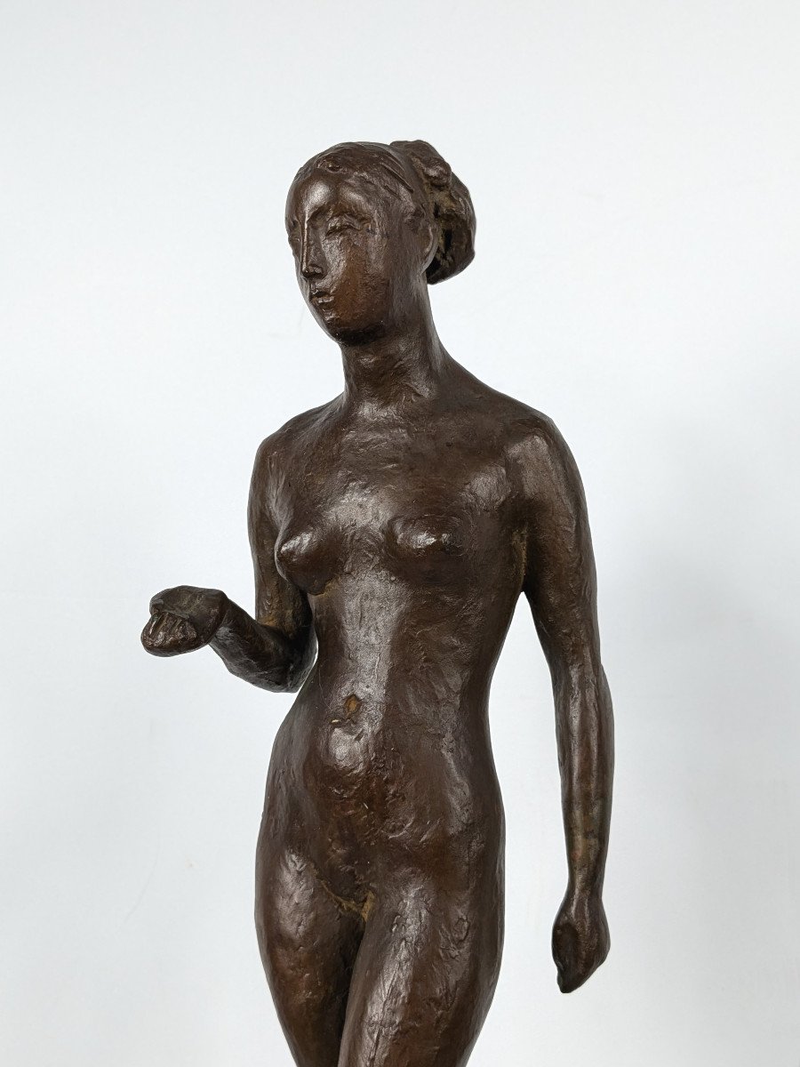 The Indifferent One - Bronze Nude Circa 1950-photo-1