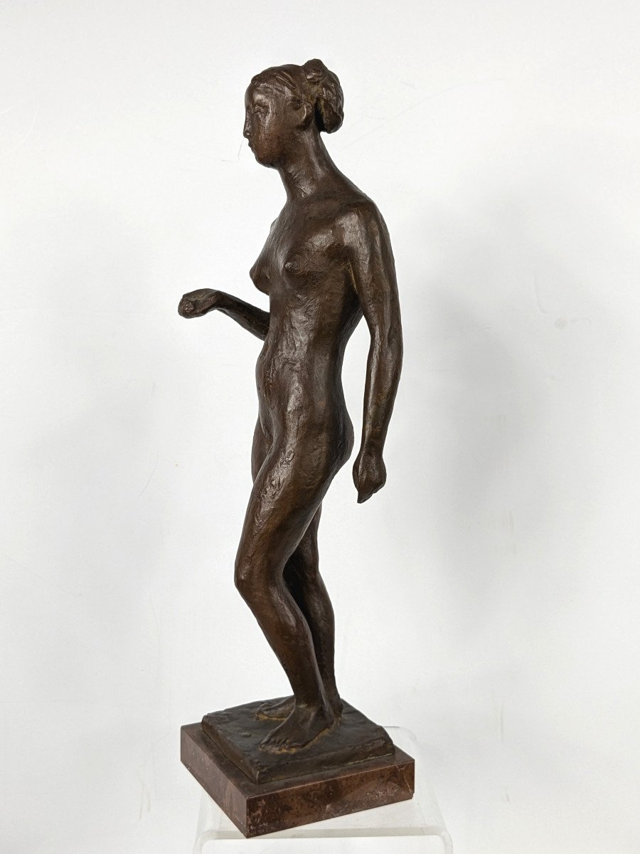 The Indifferent One - Bronze Nude Circa 1950-photo-2