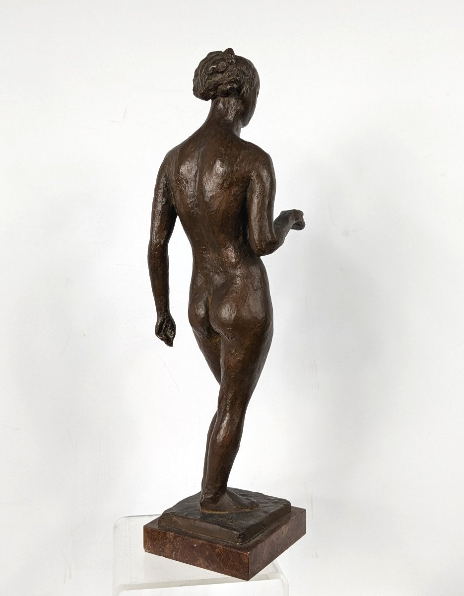 The Indifferent One - Bronze Nude Circa 1950-photo-4