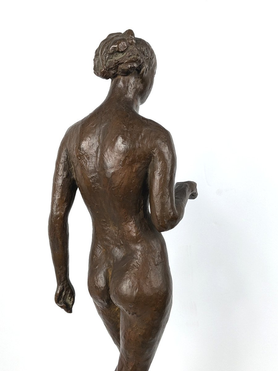 The Indifferent One - Bronze Nude Circa 1950-photo-5