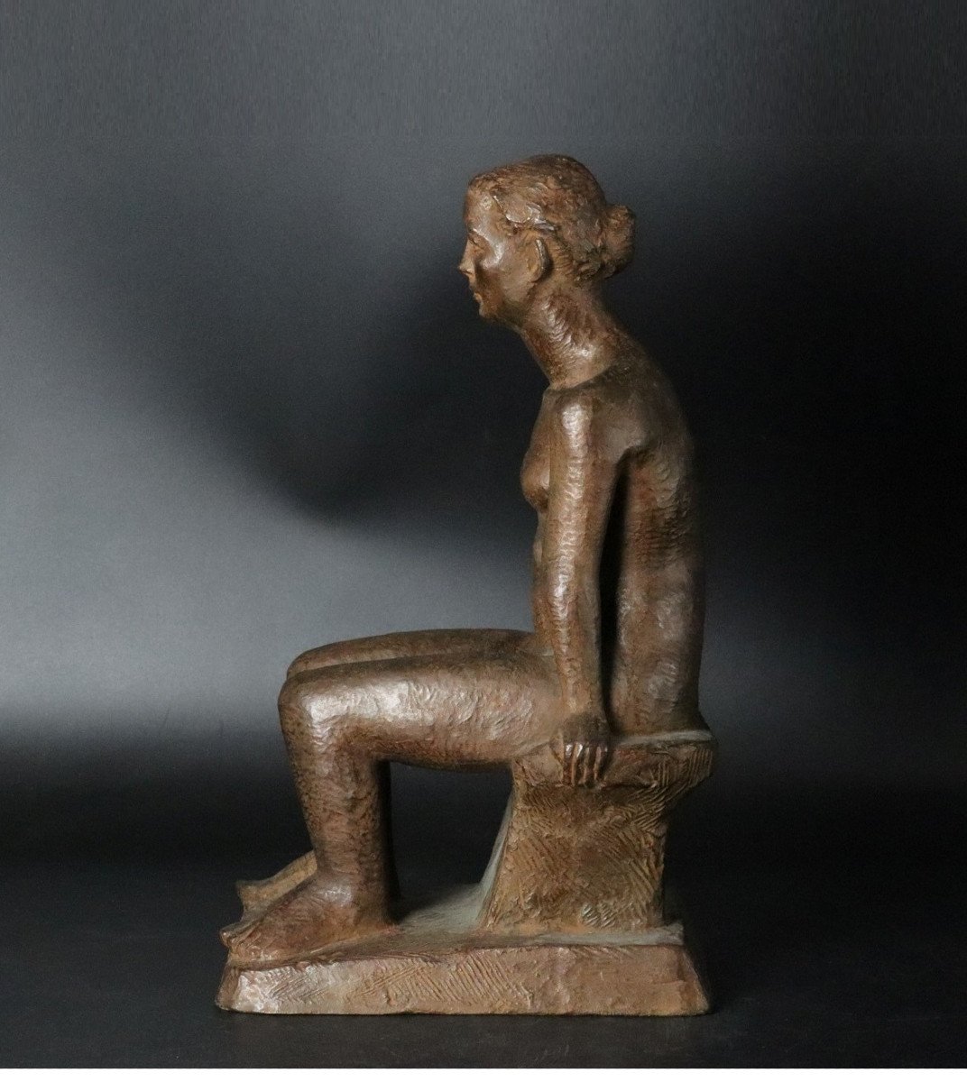 Nu Assis - Bronze Circa 1970-80-photo-4