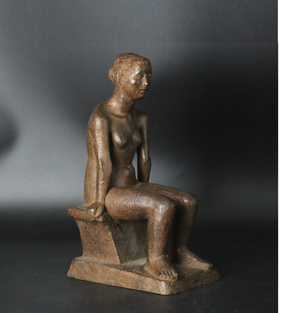 Nu Assis - Bronze Circa 1970-80-photo-3