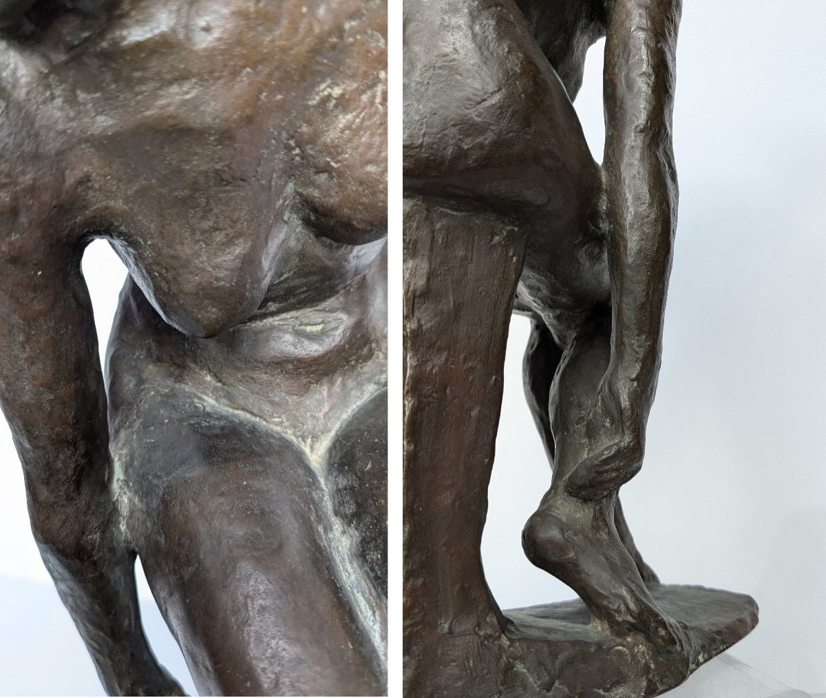 Leaning Nude - Bronze By Issaku Tabata 1915-94-photo-7