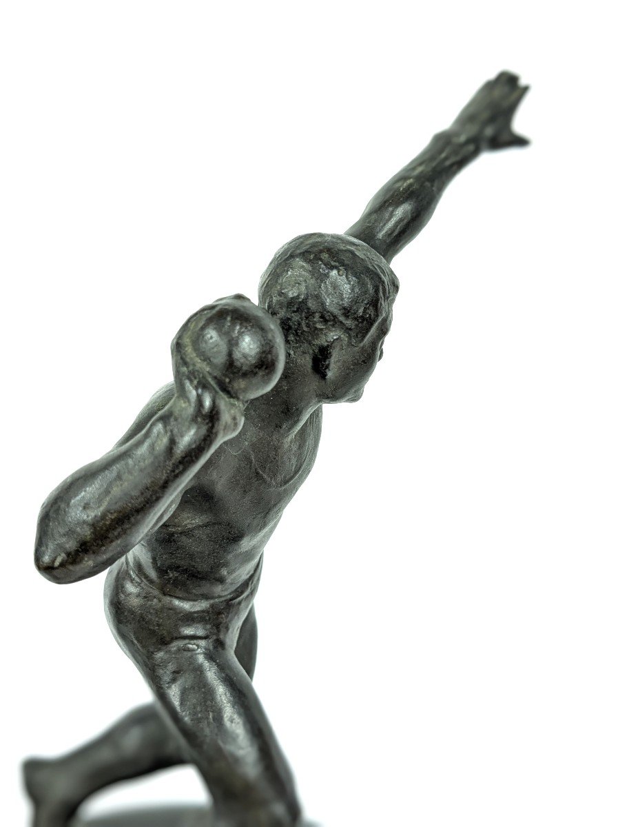 Shot Putter - Art Deco Bronze - Athletics-photo-5