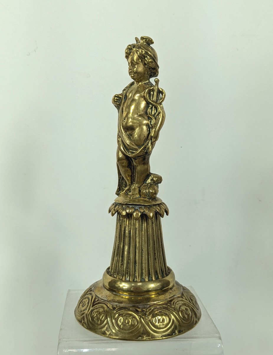 Mercury Child - Late 18th Century Subject - Brass-photo-3