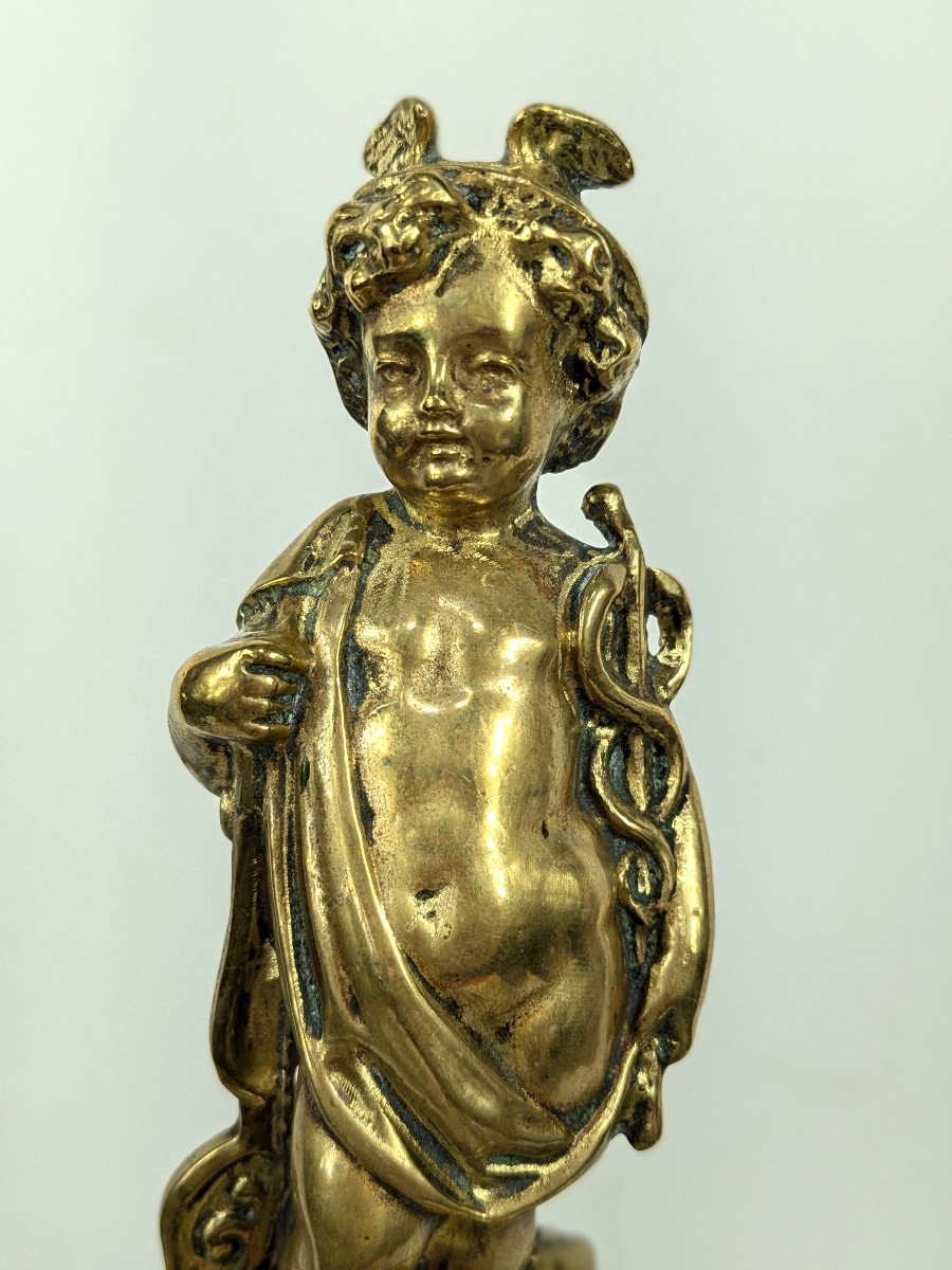 Mercury Child - Late 18th Century Subject - Brass-photo-2