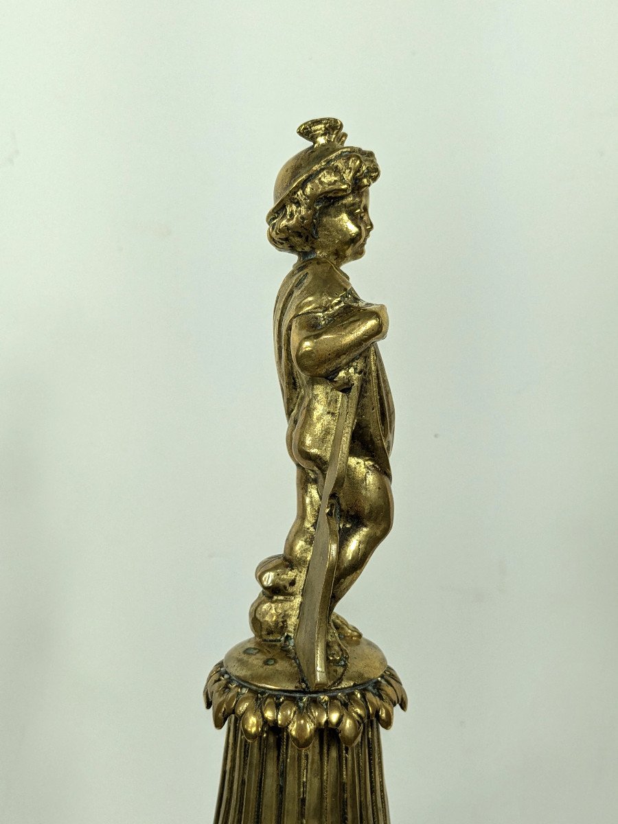 Mercury Child - Late 18th Century Subject - Brass-photo-3