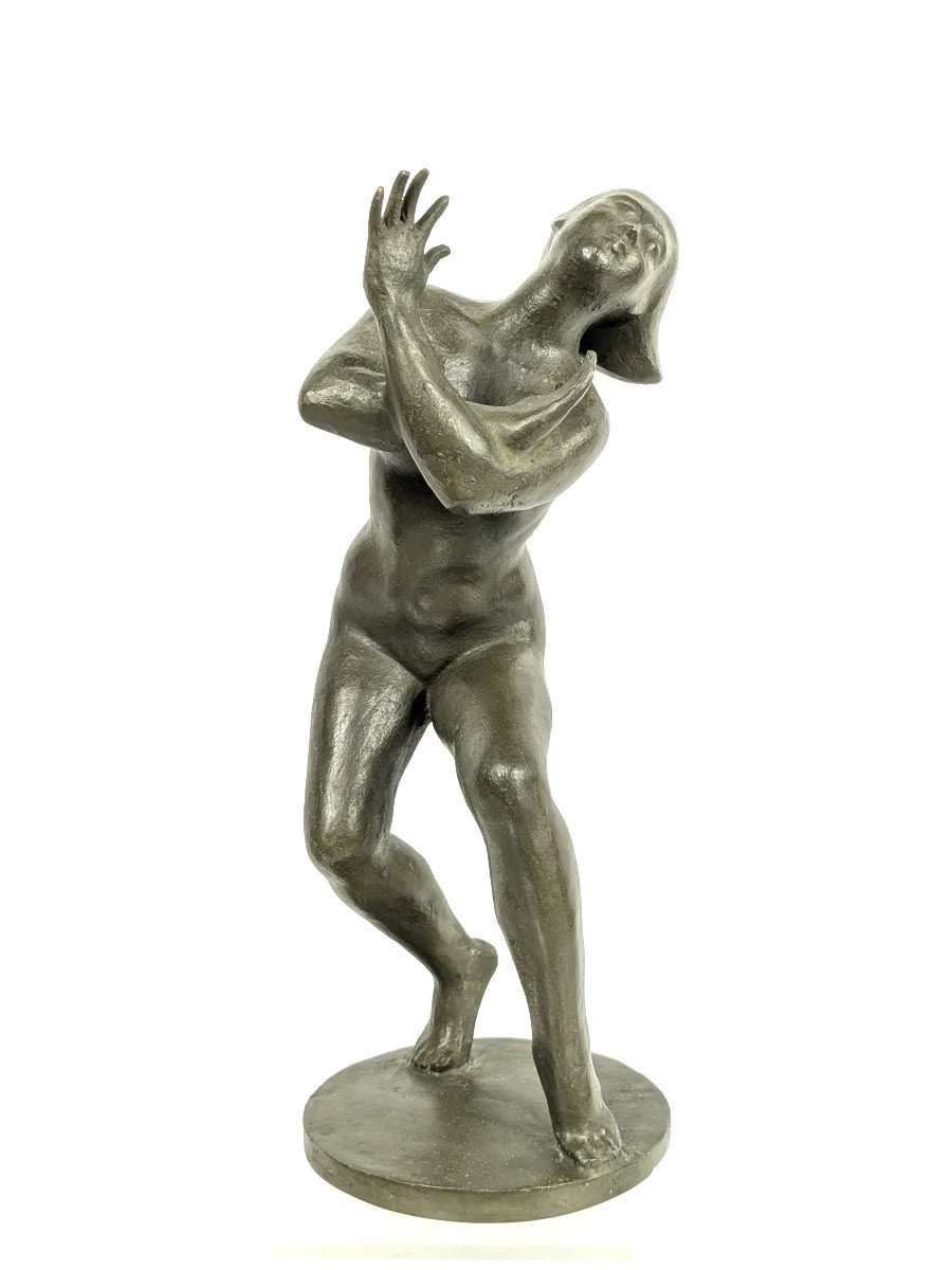 La Danse du Paradis - bronze circa 1950-60 - Hiroaki TATENO (1916-2005)-photo-2