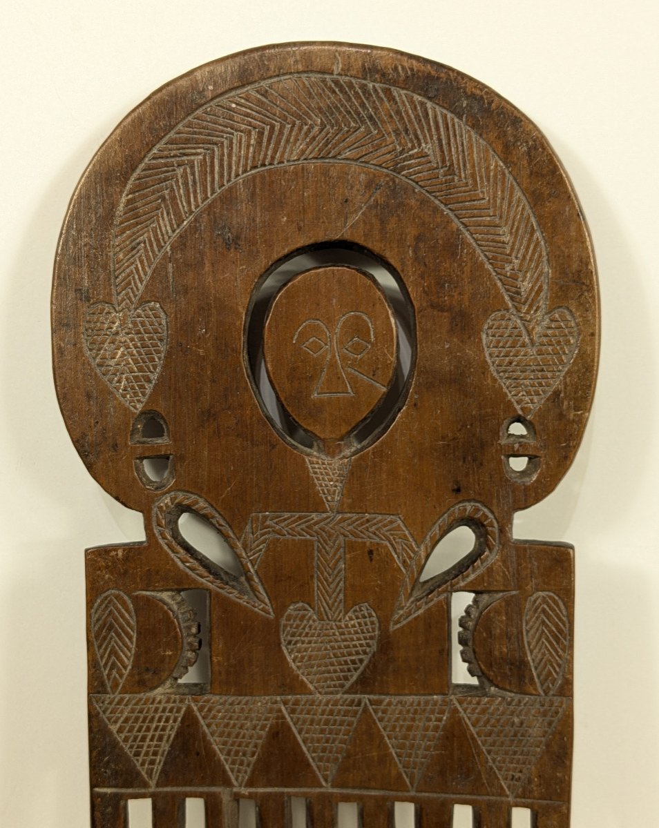 Ashanti Face Decorated Comb - Ghana-photo-3