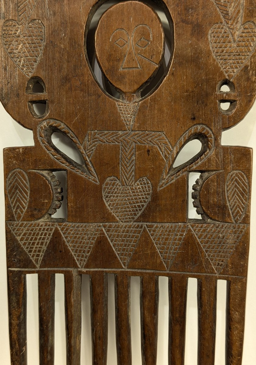 Ashanti Face Decorated Comb - Ghana-photo-4