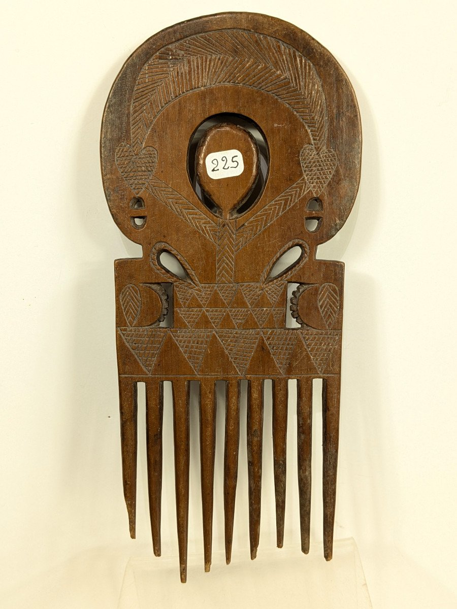 Ashanti Face Decorated Comb - Ghana-photo-2