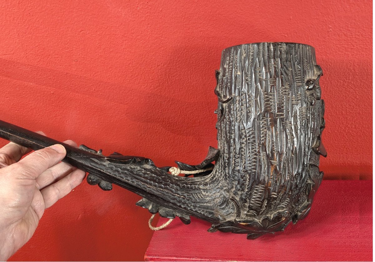 Black Forest Pipe Maker Sign, 77cm - Black Forest Second Half Of The 19th Century-photo-2