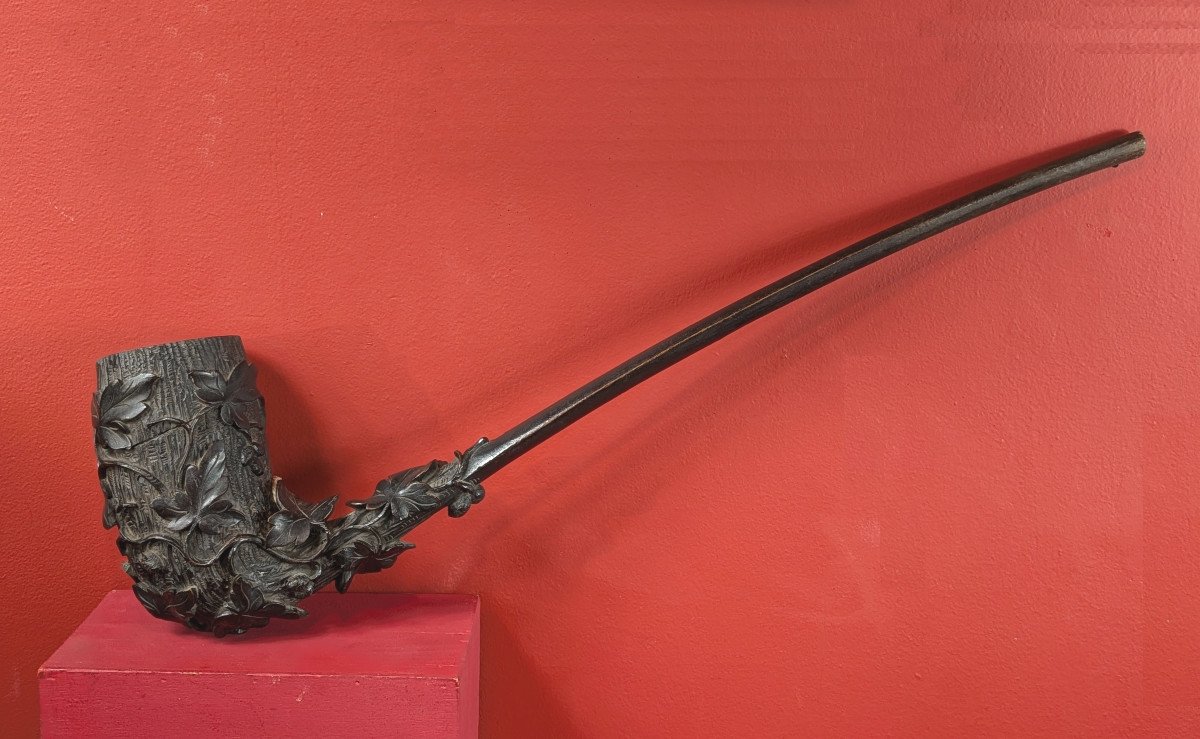 Black Forest Pipe Maker Sign, 77cm - Black Forest Second Half Of The 19th Century